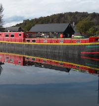 During the winter until the middle of March our comfortable holiday barges are parked near Fort William by the longest canal locking system in the ...