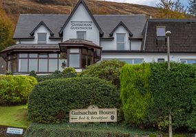 A warm welcome awaits you at Guisachan House, a family run guesthouse offering bed and breakfast in Fort William. We are situated in an elevated po...
