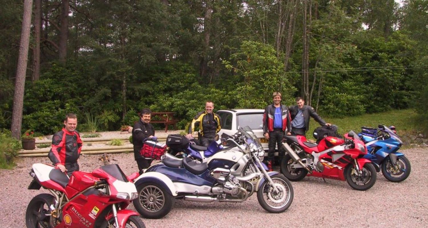 Biker friends in Fort William