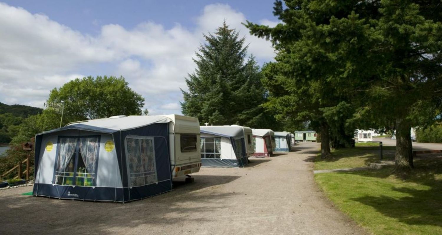 Terraced caravan pitches Fort William