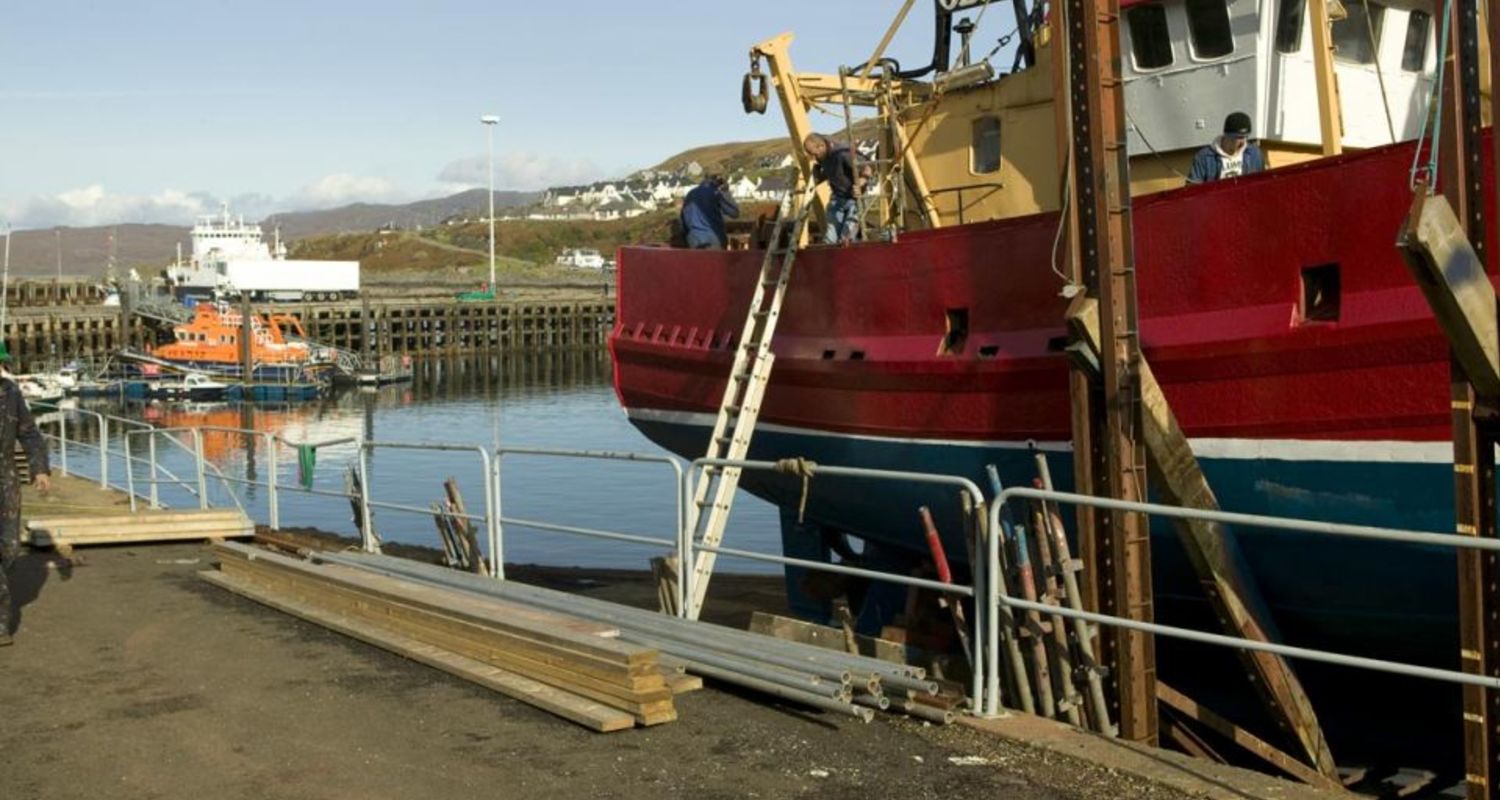 Marine repairs at Mallaig