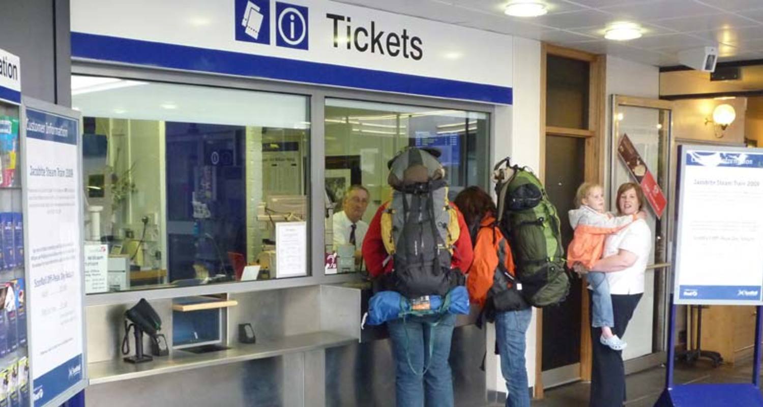 Train ticket office at Fort William