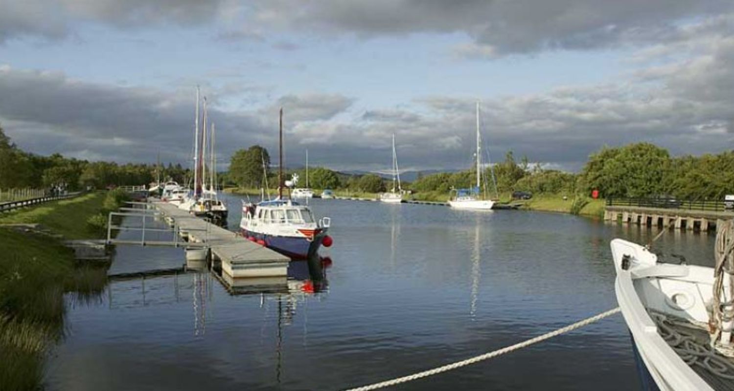 Canal pontoons at Banavie