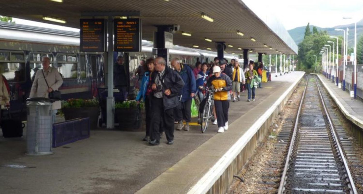 Fort William rail passengers