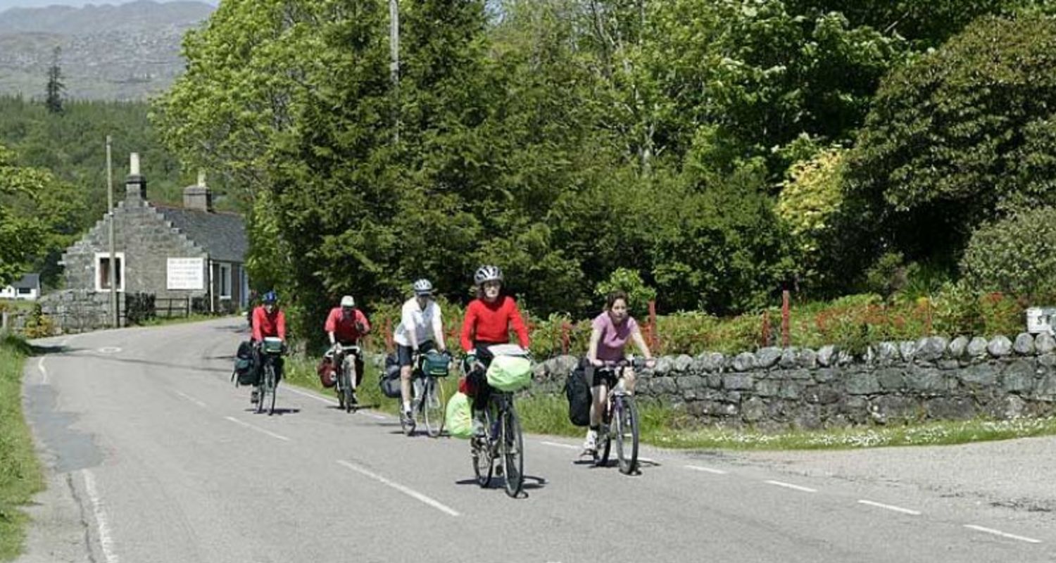 Cyclists in Ardnamurchan