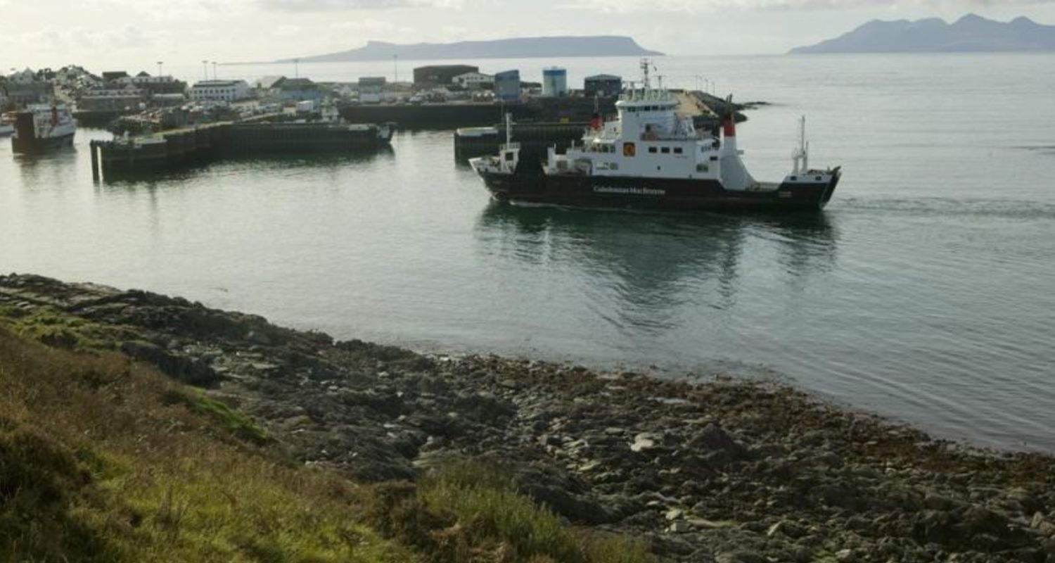 A ferry arrives at Mallaig