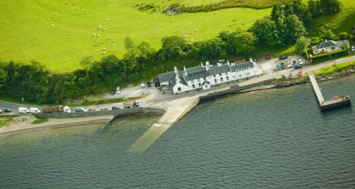 The ferry slipway